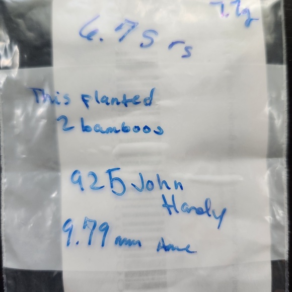 John Hardy Sterling Silver & Amethyst Bamboo Ring, size 7, preloved - Picture 14 of 14